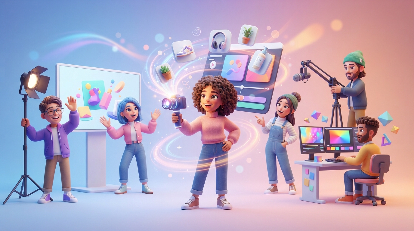 A comparison dashboard displaying various AI video generation platforms side-by-side, showcasing vertical video editing interfaces and AI avatars.